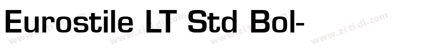 Eurostile LT Std Bol字体转换
